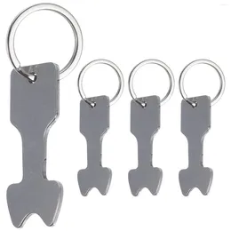 Decorative Figurines 4Pcs Removable Token Portable Key Chain Keyring Keychain Trolley For Carts Shopping Supermarket