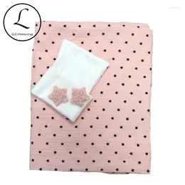 Blankets 0-3 Month Nebworn Baby Hat Set Soft Girls Receiving Swaddle Blanket Muslin Cotton Fabric 4 Layer Drop