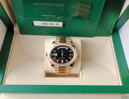 Luxury BF Maker Nuova versione 18K Rose Gold Diamond Bezel 40mm Dial Diarnatura automatica MEN039S Watch Wristwatch5764545