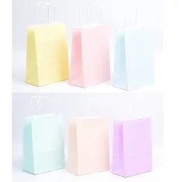 Gift Wrap 12pcs Paper Bags Blue/Pink Candy Pastel Birthday Baby Shower Baptism Christening Present Bag