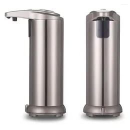 Liquid Soap Dispenser Heavy Duty Touchless Stainless Steel Adjustable Volume 3 Modes Free Standing Bathroom Hand