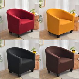 Chair Covers Solid Colour Armchair Sofa Cover Relax Stretch Single Seater Club Couch Slipcover Living Room Elastic Protector