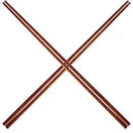 Kitchen Storage 2 Pairs Long Chopsticks Reusable Frying For Cooking Wooden Noodle Japanese Red Sandalwood Lengthened