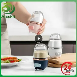 Storage Bottles Salt Shaker Push Type Quantitative Moisture-proof Sealed Metering Refillable Wholesale Kitchen Utensils Spice Jars Glass