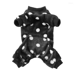 Dog Apparel Fleece Pyjamas Flannel Four-Legged Elastic For Dogs Puppy Clothes Winter Coats Small