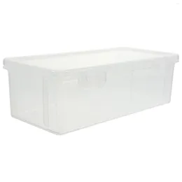 Plates Plastic Utensil Holder Bread Storage Box Kitchen Supply Square Fruit Canister Fridge Sandwich Fresh Keep