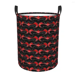 Laundry Bags Bat Man Symbol Logo Basket Foldable CuteLittle Animals Clothes Hamper For Nursery Kids Toys Storage Bag