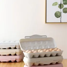 Storage Bottles 1pc Egg Box Anti-collision 12 Cell Tray Refrigerator Preservation Flip Household Kitchen Supplies