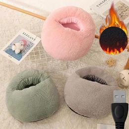 Carpets Electric Warmer Foot Heater USB Charging Constant Temperature Heating Pad Plush For Winter Home Bedroom Mat