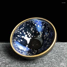 Cups Saucers Vintage Stargazing Oil Drops Colourful Transformation Tianmu Tea Cup Partridge Spot Pure Handmade Master Single