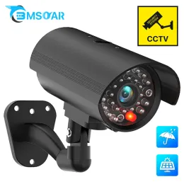 Cameras Outdoor Fake Camera Red LED Light Monitor Security Simulation Dummy Camera CCTV Surveillance Bullet Indoor Camera