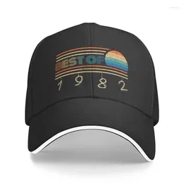 Ball Caps Fashion In Of 1982 Baseball Cap For Women Men Adjustable 40th Birthday Dad Hat Sports