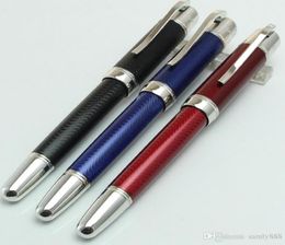 Limited Edition High Quality Great Confucianism Jules Verne Ocean Blue Black Red Metal Ballpoint Pen Classique Metal Write Pen3391531