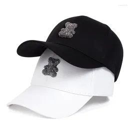 Ball Caps Unisex 3D Teddy Bear Personality Baseball Spring Autumn Outdoor Adjustable Casual Hats Sunscreen Hat