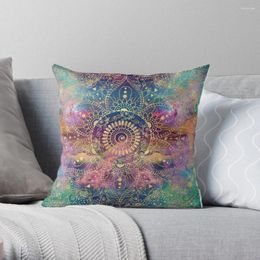 Pillow Gold Watercolor And Nebula Mandala Throw Pillowcases Covers Sofa