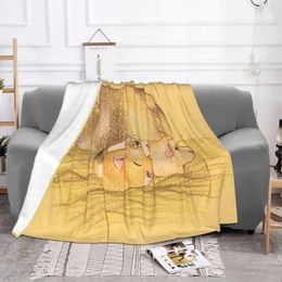 Blankets Cute Animal Guinea Pig Flannel All Season Portable Super Soft Throw Blanket For Bed Travel Bedspread