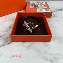 12A Mirror Quality Designer bracelet women Bangle Love New TO Buckle Knitted Calfskin Bracelet with Rose Gold Plating Simple and Versatile for Both Men and Women 9065