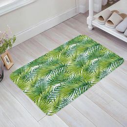 Carpets Tropical Rainforest Leaf Plant Floor Mat Entrance Door Living Room Kitchen Rug Non-Slip Carpet Bathroom Doormat Home Decor