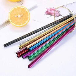 Drinking Straws 1Pcs Love Heart Shape Straw Stainless Steel Eco Metal Reusable Milk Tea Creative Bar Accessory