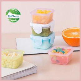 Storage Bottles 60mL Mini Jam Box PP Fresh Keeping Flavouring Candy Cream Dispenser Baby Food Containers Kitchen Supplies