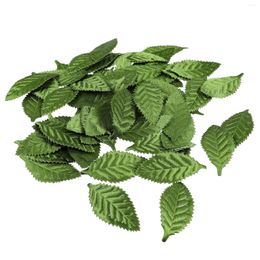 Decorative Flowers Handmade DIY Leaves Party Decorating Simulated Wedding Decoration Manual Faux Fabric Wreath Accessories Baby Green