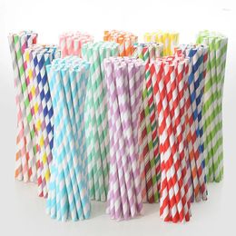 Disposable Cups Straws Supplies Mix-colors 25pcs Biodegradable Birthday Favors Paper Wedding Drinking Decoration Party