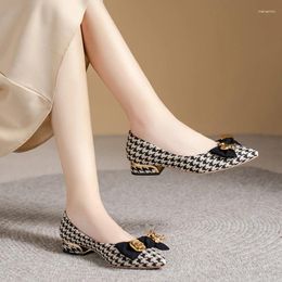 Dress Shoes For Women 2024 Clogs Pumps Ladies Fashion Women's Casual Slip-on Heeled Chaussure Femme