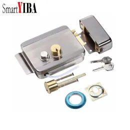 Doorbells SmartYIBA Stainless Steel Electric Lock Door Lock With Keys Door Entry Access Control System For Doorbell Doorphone