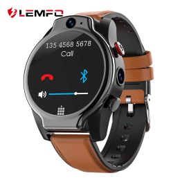 Watches LEMFO LEM14 Smart Watch 2021 New Android 10 5ATM Waterproof 4GB 64GB 5MP Camera 1100Mah Battery 1.6 Inch 4G GPS Wifi Smartwatch