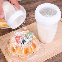 Baking Tools 2/1Pcs Plastic Powder Chocolate Shaker Icing Sugar Flour Cocoa DIY Coffee Sifter With Cover Kitchen