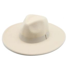 Hats Wide Brim Hats Bucket Hats Fedora Women's Hat 9.5cm Wide British Dress Men's Hat Felt Hat Panama Church Wedding Ribbon Band Men's