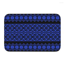 Carpets Vyshyvanka Ukrainian Embroidery Door Floor Bathroom Kitchen Mats Ukraine Boho Bohemian Geometric Doormat Entrance Rug Carpet