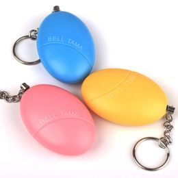 Self Defense Alarm 110dB Egg Shape Security Protect Alert Personal Safety Scream Loud Keychain Emergency Alarm for Child Elder