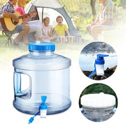 Water Bottles 7.5L Portable Container Multifunction Storage Leakproof Drinking Bucket For Hiking Self-Driving Tour