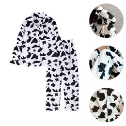 Home Clothing Cotton Night Suit For Ladies Women's Cow Pyjamas Girls Long Sleeve Sleepwear