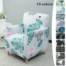 Chair Covers Printing Flower Single Sofa Cover Elasticity Anti-Slip Slipcover Armchairs Case Living Room Durable Seat