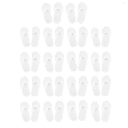 Storage Bags Guest Slippers Skin Friendly White Disposable Soft Prevent Slip Sole Lightweight Portable 18 Pair For Women El