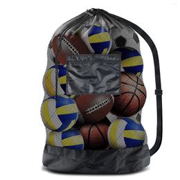 Storage Bags 1Pc Super Large Capacity Net Bag Basketball Ball Portable Football Rugby Baseball Volleyball