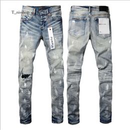 Designer Mens Purple Jeans for Mens Denim Pants Fashion Womens Purple-brand Trends Distressed Black Ripped Biker Slim Fit Motorcycle Sweatpants 185