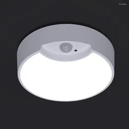 Ceiling Lights LED 6000k PIR Induction Motion Sensor Night Light Battery Powered Smart Automatic Human Body Sensing Lamp