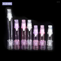 Storage Bottles Travelling Cosmetic Packaging 1PC Empty Airless Pump Plastic Vacuum Pressure Emulsion Bottle With Lotion On