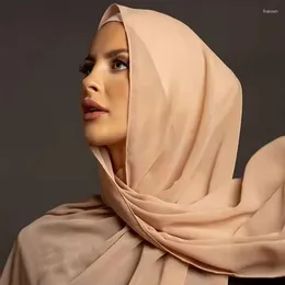 Ethnic Clothing Premium Chiffon Hijab Soft Malaysia Scarf Tudung Scarves Crepe For Women