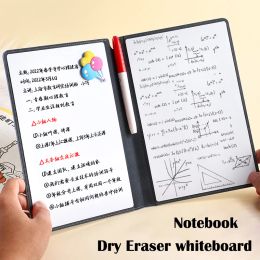 Whiteboard A5 Size Leather Dry Eraser Whiteboard Notebook Mini Erasable Memo Draught Paper Plan Board