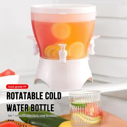 Water Bottles Teapot Jugs Household Lemonade Bottle Cold Kettle With Faucet Teaware Rotatable Beverage Dispenser