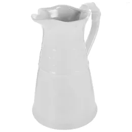 Vases Farmhouse Pitcher Vase White For Home Decor Ceramic Flower Rustic Milk Jug