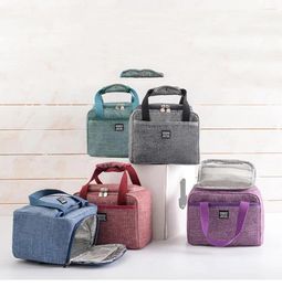 Storage Bags Insulated Lunch Box Soft Cooler Bag Waterproof Thermal Work School Picnic Bento Kitchen Tools Accessories Rangement