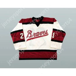 Gdsir Custom BILL CORKERY BOSTON BRAVES HOCKEY JERSEY Top Ed S-M-L-XL-XXL-3XL-4XL-5XL-6XL