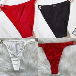 Women's Panties Sexy Low Waist Ladies Rhinestone Alphabet High Quality Thong Wholesale
