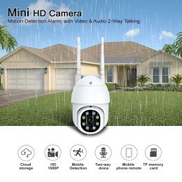System Outdoor WIFI Smart Camera 1080P PTZ CCTV Security Protection Dome Waterproof Surveillance Wireless IP Camera Phone APP control