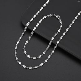 Chains Stainless Steel Chain Cross Link DIY Necklace Jewelry Making Handicraft Findings Bracelets Anklet Wholesale